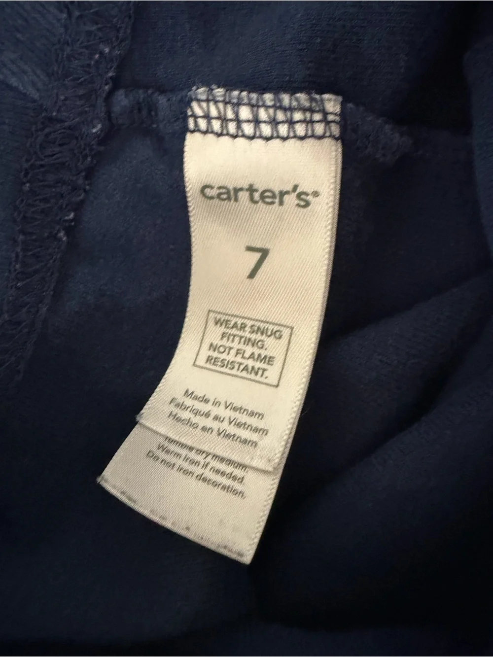 Carters pajamas PJs set - size 7